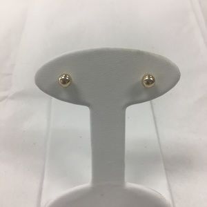 NEW 14K  gold Ball earrings 5 mm